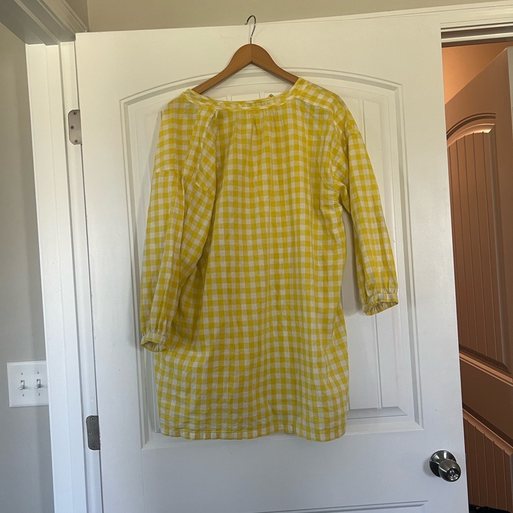 Madewell Relaxed fit
Cotton Tunic Mini Dress
Yellow Gingham Plaid
Small - Picture 4 of 5